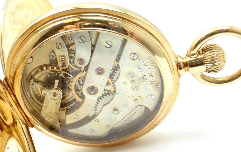 Victorian Jules Jurgensen Yellow Gold Demi-Hunter Case Pocket Watch Retailed by Tiffany & Co.