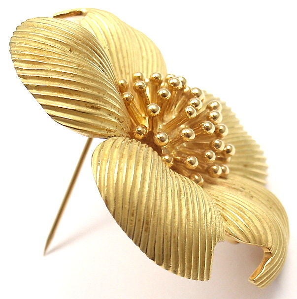 yellow flower brooch