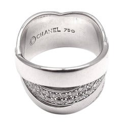 Chanel Diamond White Gold Ring 1