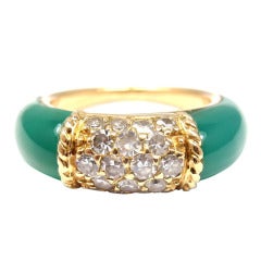 Van Cleef & Arpels Chalcedon Diamant Gelbgold Ring
