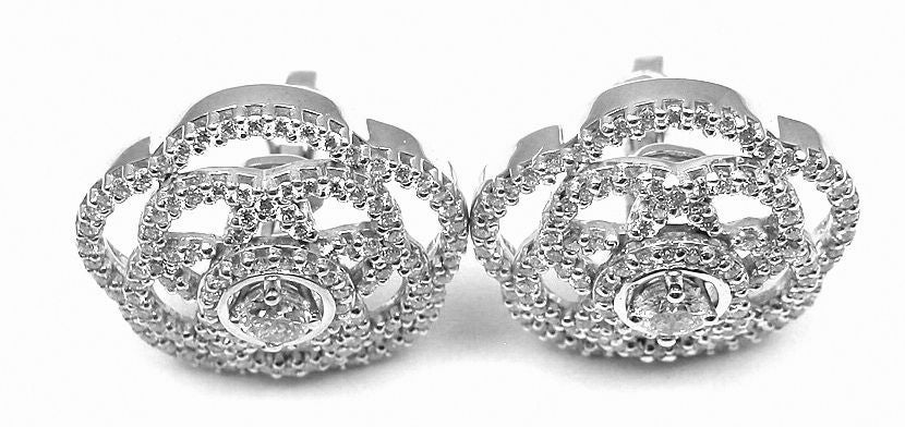 chanel flower earrings