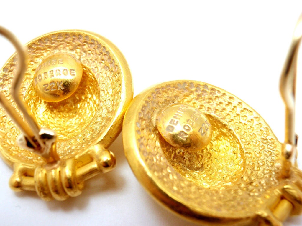 Denise Roberge Yellow Gold Earrings 2