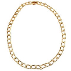 VAN CLEEF & ARPELS Diamond Yellow Gold Necklace 12