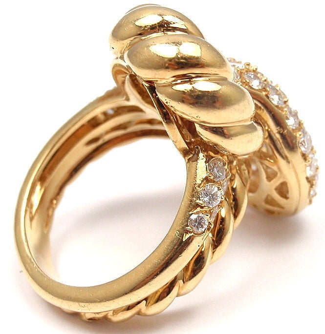 PATEK PHILIPPE Diamond Yellow Gold Ring 3