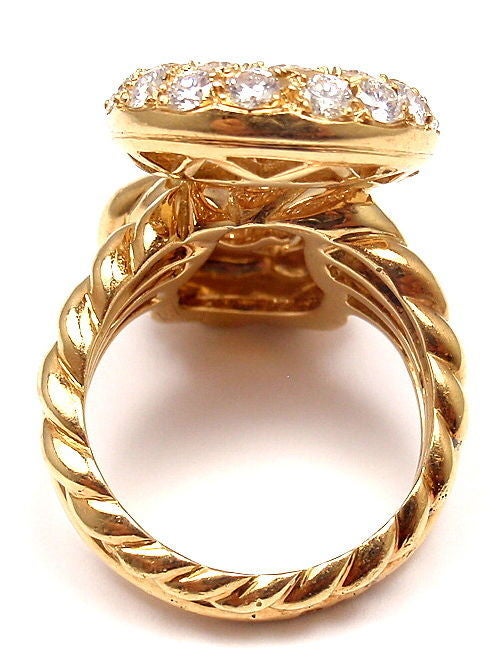 PATEK PHILIPPE Diamond Yellow Gold Ring 4
