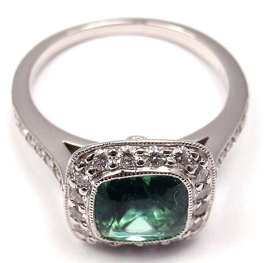 tiffany green tourmaline ring