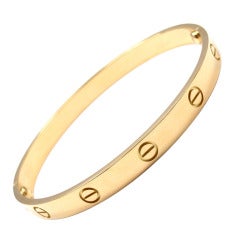 CARTIER Love Size 19 Yellow Gold Bangle