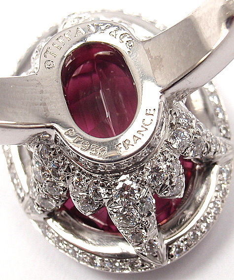pink tourmaline and diamond ring