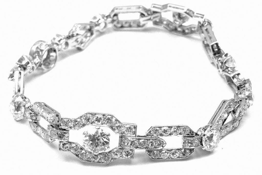 vintage platinum bracelet