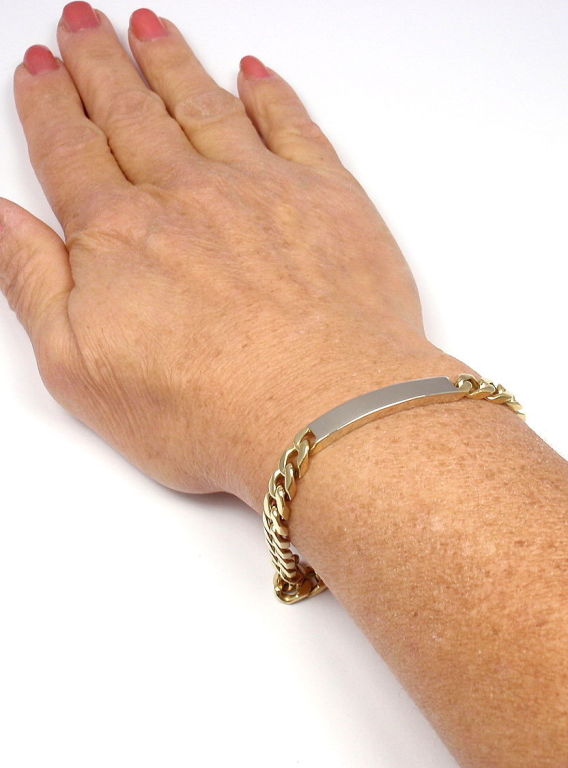 Bulgari Yellow Gold Curb Chain ID Link Bracelet 3