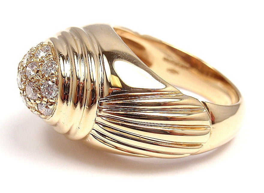 Boucheron Diamond Yellow Gold Ring In New Condition In Holland, PA