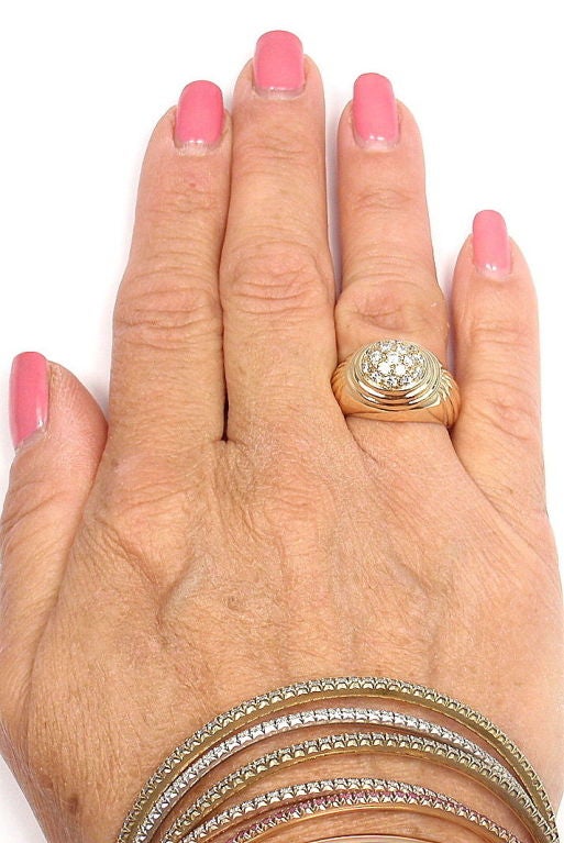 Women's Boucheron Diamond Yellow Gold Ring