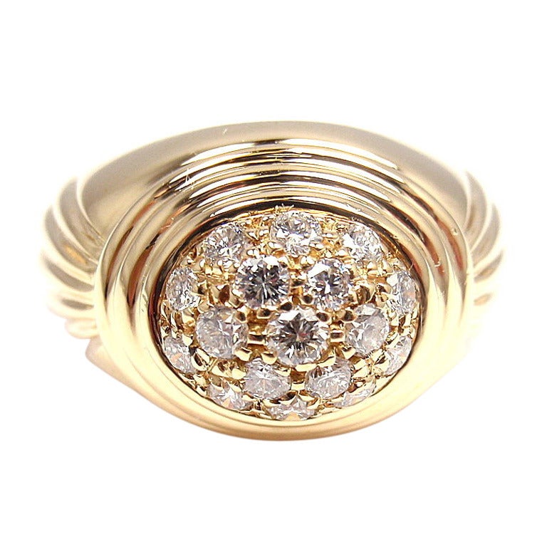 Boucheron Diamond Yellow Gold Ring