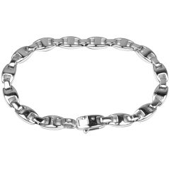 Hermes Link White Gold Bracelet