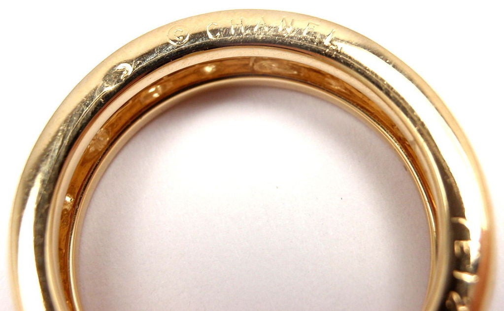 Women's Chanel Diamond Eternity Yellow Gold Ring