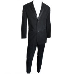 Retro GUCCI Men's Tom Ford suede & satin tuxedo suit