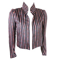 Vintage CHLOÉ printed stripe silk jacket