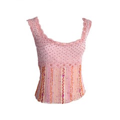 NAHEEM KHAN Unworn hand beaded silk pink top