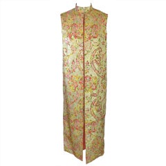 Vintage 1970's era gold brocade floral robe