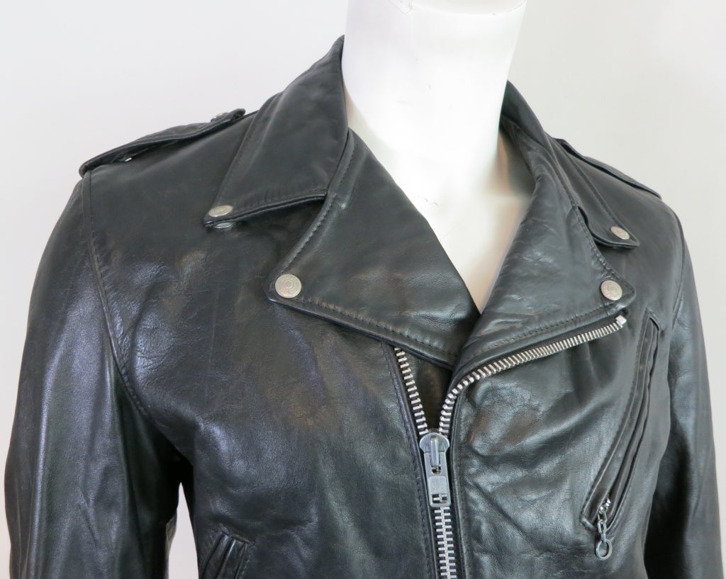 Men's Vintage SCHOTT BROS. 1980's Perfecto leather motorcycle jacket