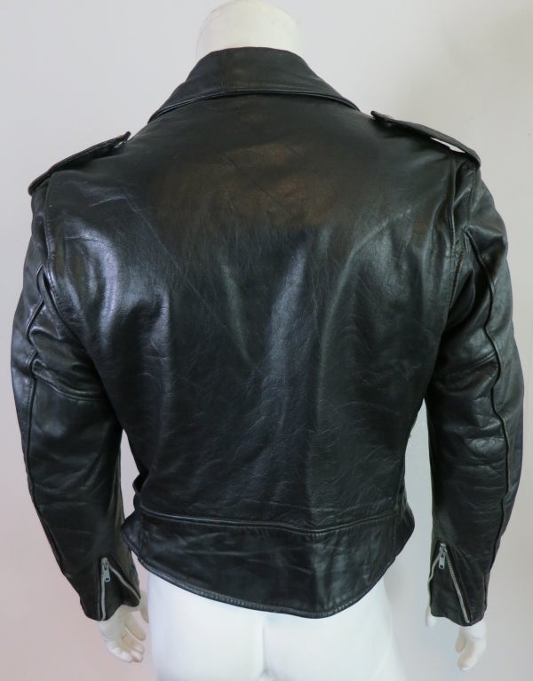 Vintage SCHOTT BROS. 1980's Perfecto leather motorcycle jacket 2