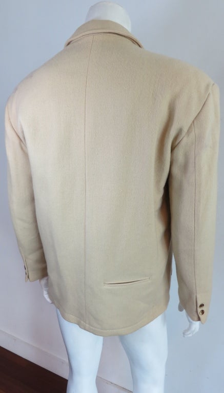 Vintage YVES SAINT LAURENT 1980's hunting inspired wool jacket 1