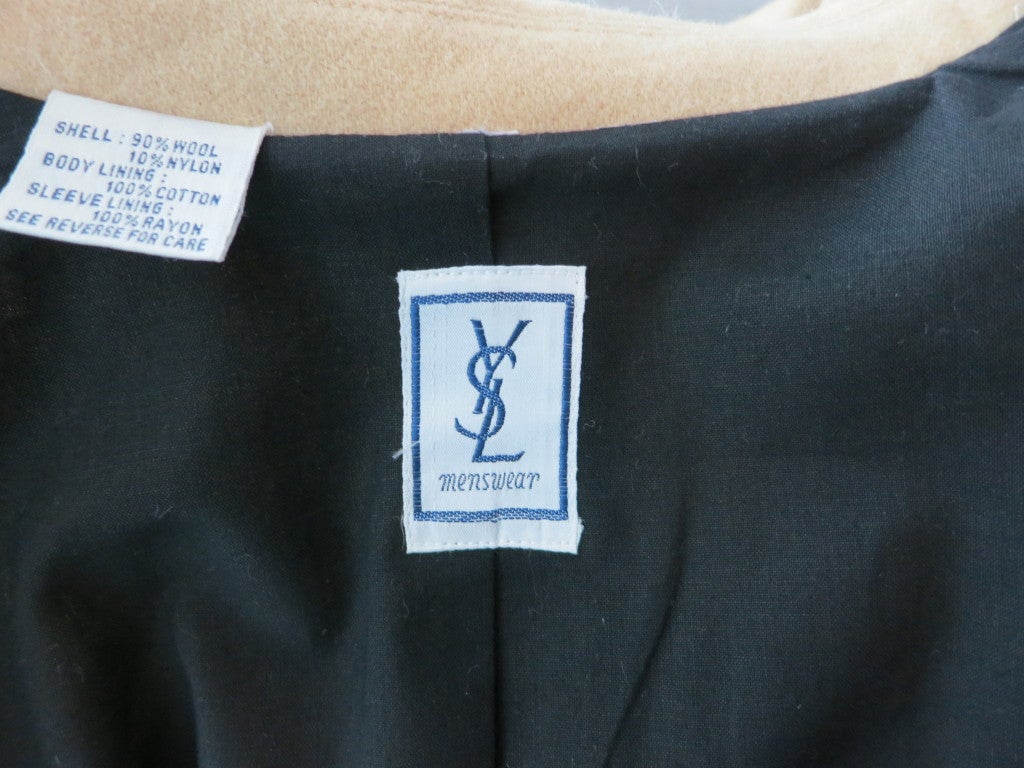 Vintage YVES SAINT LAURENT 1980's hunting inspired wool jacket 2
