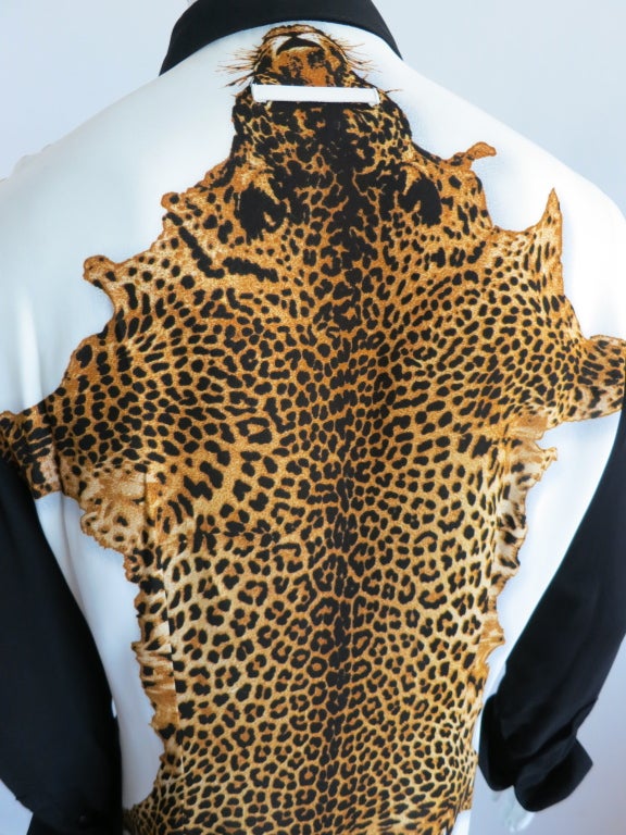 JEAN PAUL GAULTIER Men's leopard skin printed shirt 2