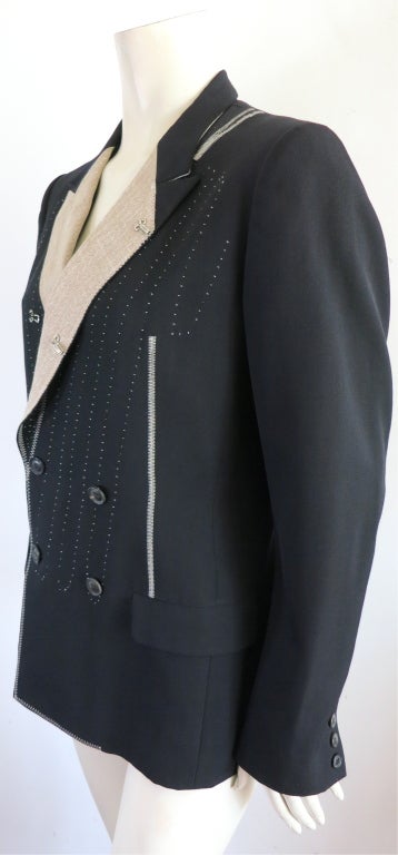 YOHJI YAMAMOTO tailor's stitch double front blazer 1