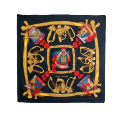 HERMES PARIS 'Grand Uniforme' silk scarf