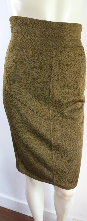 Vintage ALAÏA PARIS jaspé knit two piece dress & skirt set