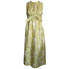 Vintage KENT ORIGINALS 1960
s era floral brocade dress