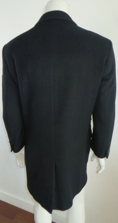 Original ALEXANDER McQUEEN men's 1998 wool/cashmere topcoat In Excellent Condition In Newport Beach, CA