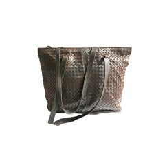 Vintage BOTTEGA VENETA Early 1990's era leather weave tote bag