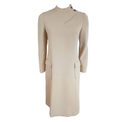Vintage PIERRE CARDIN 1960
s beige dress
