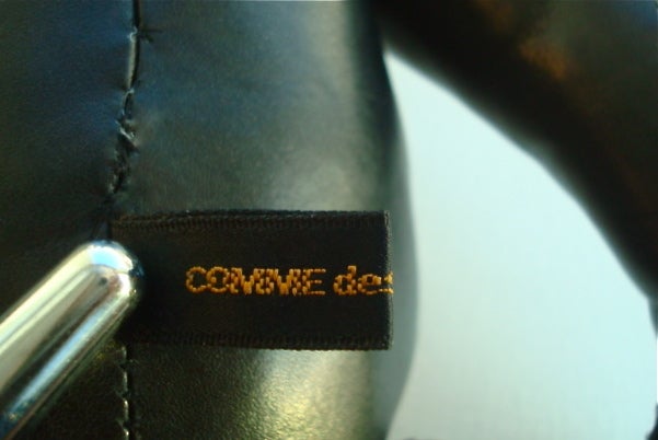 COMME DES GARCONS 1990's Black leather teddy bear 1