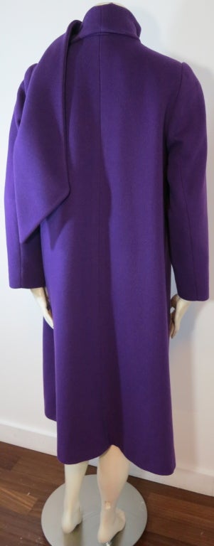 dior purple coat