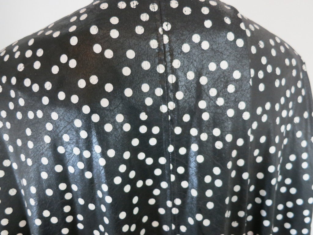 Vintage PAULINE TRIGÉRE 1960's confetti printed rainwear cape 4