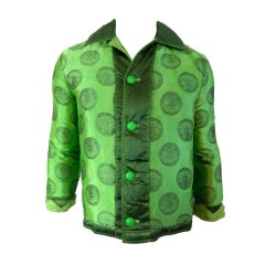 GIANNI VERSACE Men's 1990 Medusa medallion satin puffer jacket