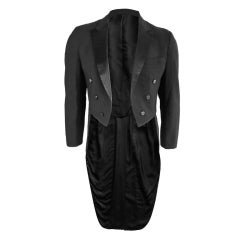 Vintage Men's Rudopker tuxedo tailcoat with satin trim
