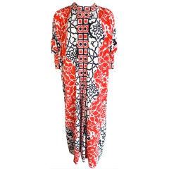 Vintage MALCOLM STARR by Rizkallah Floral trellis caftan
