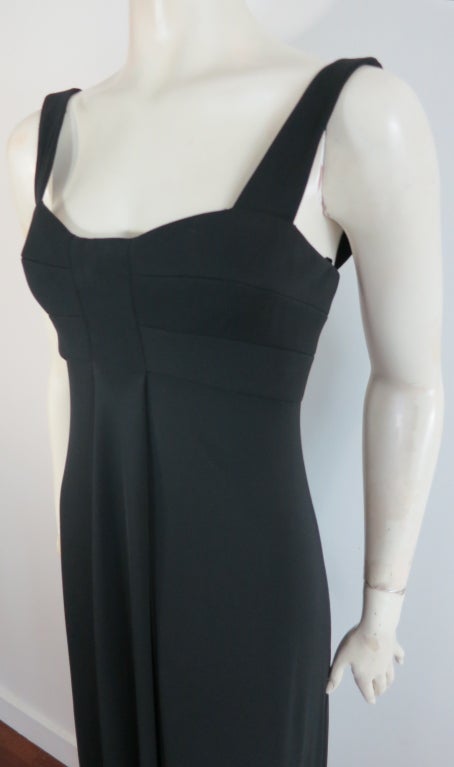 Original HERVE LEGER 1990's Made in France empire dress In Excellent Condition For Sale In Newport Beach, CA