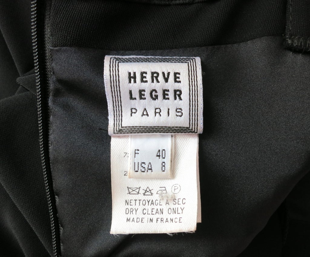 Original HERVE LEGER 1990's Made in France empire dress For Sale 3