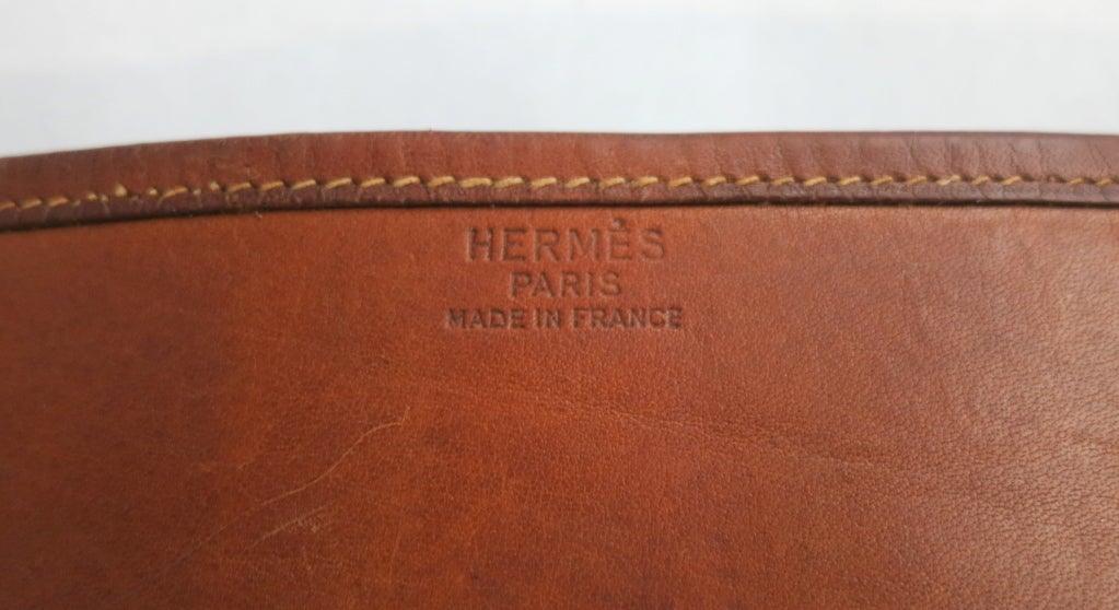 Vintage HERMÉS PARIS 1979 Evelyne Satteltasche aus braunem Leder Damen
