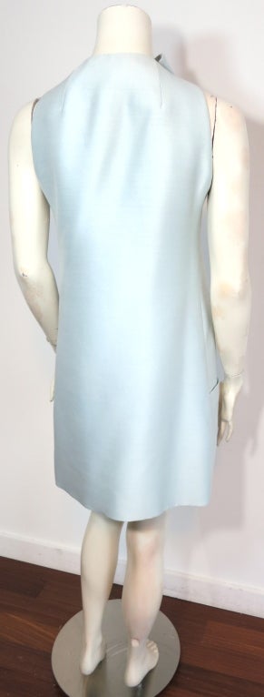Vintage GEOFFREY BEENE 1960's Celeste silk bow tie dress 2