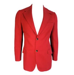 VALENTINO Men's red twill blazer