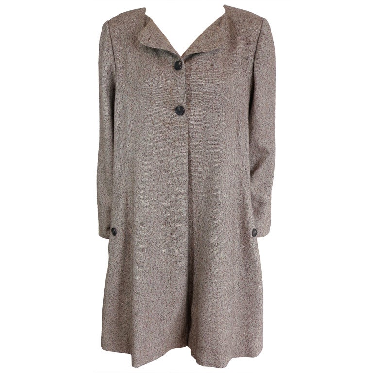 GEOFFREY BEENE Early 90's wool tweed dress For Sale