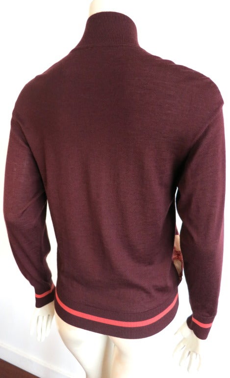 HERMES PARIS Silk & cashmere turtle neck sweater 3