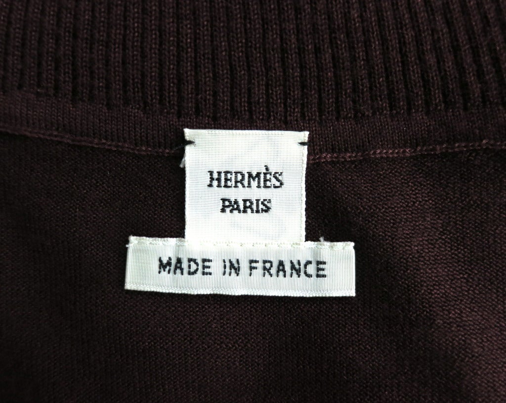 HERMES PARIS Silk & cashmere turtle neck sweater 4