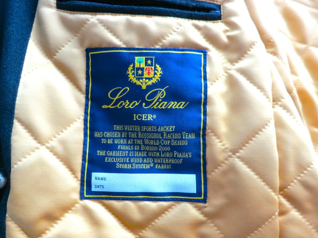 LORO PIANA ITALY Men's 100% Cashmere black 'Icer' coat 7